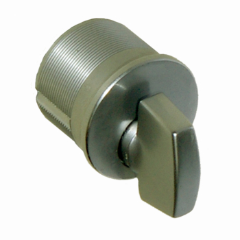 Round Threaded Mortice Thumb Turn c/w Trim Ring, SAA Finish, for 4710 Dead Latch