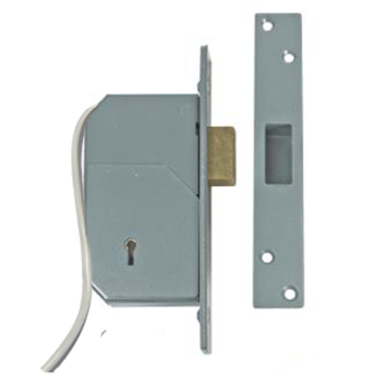 Chubb Five Lever Mortice Deadlock with Double Pole Micro Switch (73mm)
