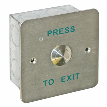 Exit Button Normally Open/Closed Contact InchPRESS TO EXITInch (Flush)