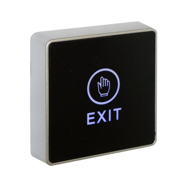 Architectural Touch Sensitive Exit Button - Black Single Gang