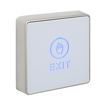 Architectural Touch Sensitive Exit Button - White Single Gang