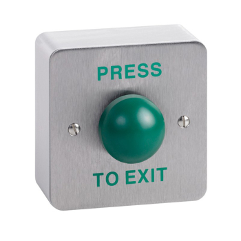 Heavy Duty Green Dome Exit Button InchPRESS TO EXITInch (Surface)
