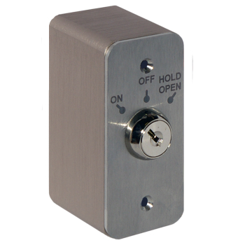 Deedlock Narrow Flush Maintained 3 Position Key switch (c/w 2 keys)