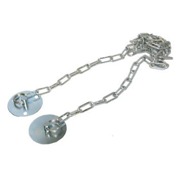 Deedlock, Chain Keeper Plate for use with; Hold Open Magnets (1M Chain) - Stainless Steel