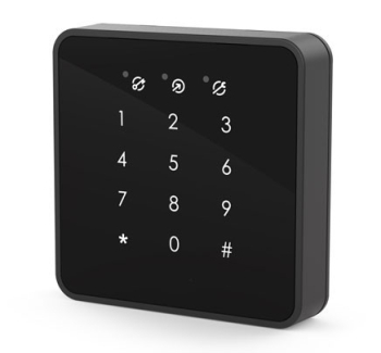 MIFARE Indoor Proximity Reader, Black Panel, Touch Keypad with Backlight