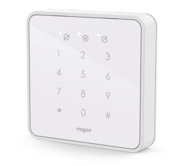 MIFARE Indoor Proximity Reader, White Panel, Touch Keypad with Backlight
