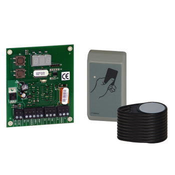Single Door Prox Kit, includes: 999 User Controller PCB & Proximity Reader with 10 Fobs