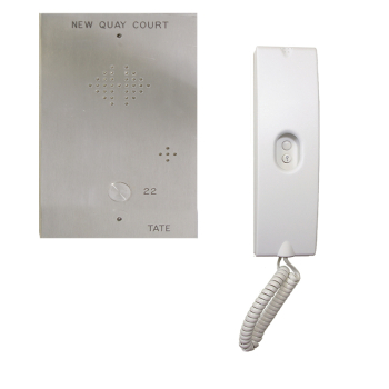 1 Way, Flush Mounted, Stainless Steel, Audio Door Entry System