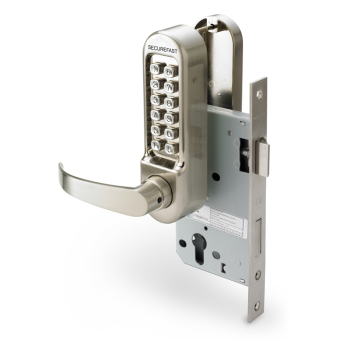 Easy Code Change Digital Lock with Lever & Square End Sash Lock
