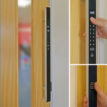 Wireless Smart Pull Handle Set for Single Doors - 1000mm crs